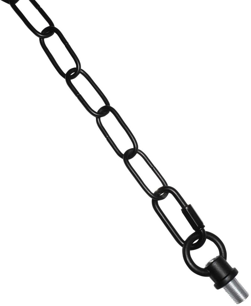 RddenIy 5.6 Feet Heavy Duty Pendant Light Fixture Chain, Permits Installation of Chain-Hung Fixtures on High Ceilings with Max Fixture Weight of 65 Pounds-Black - Image 2